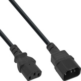 InLine Kaltgeräte Verlängerungskabel C13/C14 schwarz 1 8m 16632V