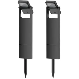 Lumisky Solarleuchte Kunststoff Höhe 49 cm 2er Set schwarz