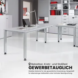bümö Schreibtisch Serie-Q Graphit grau
