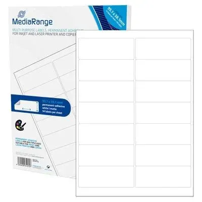 MediaRange MRINK146 selbstklebendes Etikett Permanent Weiß 700 Stück(e)