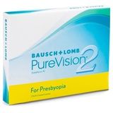 Bausch + Lomb PureVision2 for Presbyopia 3 St. / 8.60 BC / 14.00 DIA / +6.00 DPT / Low ADD