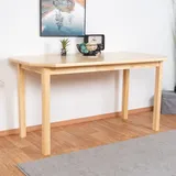 Esszimmertisch rund 75x150 cm Kiefer massiv, Farbe: Natur