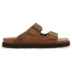Genuins für Herren. G106233 Braune Hawaii-Ledersandalen (45), Wohnung, Keine, Lässig