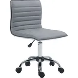 Homcom Homeoffice Stuhl Schreibtischstuhl aus Kunstleder Höhenverstellbar Drehstuhl bis 120 kg belastbar, für Arbeitszimmer,