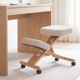 MCW Kniestuhl MCW-Q46 Holz Creme