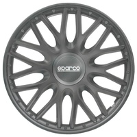 Sparco Radzierblenden Roma - 14-Zoll - Grau - Satz mit 4 Stück