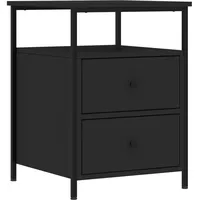 VidaXL Nachttisch Schwarz 44x45x60 cm Holzwerkstoff