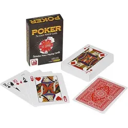 NSV 9005 POKERKARTEN No 1776 - PREMIUM KUNSTSTOFF - ROT