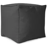 Green Bean Sitzsack-Hocker 40x40x40cm mit EPS-Perlen Füllung - Fußhocker für Sitzsäcke - Anthrazit