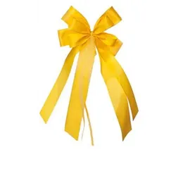 Nestler Schultüte Schleife, Gelb, 17 x 31 cm, für Zuckertüte oder Geschenke gelb