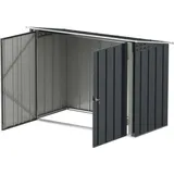 Duramax Fahrradgarage 2x1m aus Metall in Grau