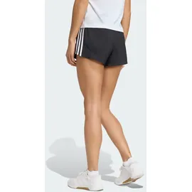 adidas Pacer Training 3-Streifen Woven High-Rise Shorts Black/White XXS