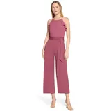 Vera Mont Overall VERA MONT "Damen mit Volant", Damen, Gr. 38, Normalgrößen, sweet bloom, Obermaterial: 95% Polyester, 5% Elasthan, festlich, figurumspielend, amerikanischer Ausschnitt, Overalls Overall, Bindeband