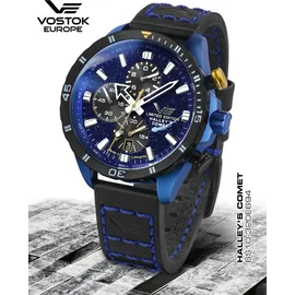 Vostok Europe Halley's Comet Limited Edition 320E694 Leder 47 mm 6S10-320E694