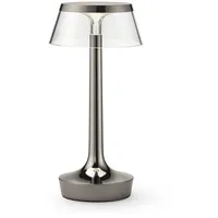 Flos Bon Jour Unplugged Akkutischleuchte black chrome