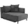 JOB Recamiere Cord 2-Sitzer Grau