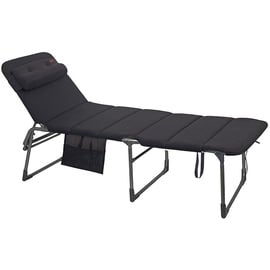 Crespo Air-Deluxe Dreibeinliege 205 x 68 x 109 cm schwarz