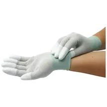WeTec Handschuhe, PU-beschichtete Fingerkuppen, ESD, M, Kupferfaden