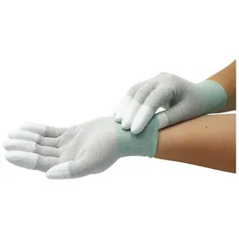 WeTec Handschuhe, PU-beschichtete Fingerkuppen, ESD, M, Kupferfaden