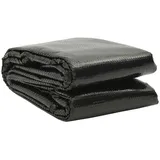 furnicato Pool-Abdeckplane Solar-Poolabdeckung 732 x 366 cm Schwarz (1-St) schwarz 3 cm x 732 cm