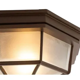 QAZQA Bri 1 E27 Aluminium rostbraun