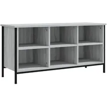 vidaXL Schuhregal 100 x 35 x 50 cm grau / grau Sonoma