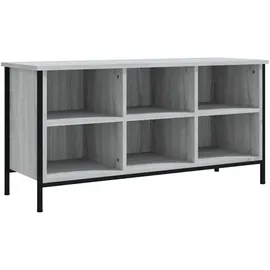 vidaXL Schuhregal 100 x 35 x 50 cm grau / grau Sonoma