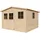 TIMBELA Gartenhaus 3,35 x 2,68 m Natur