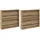 vidaXL Magazinregal 2 pcs Artisan-Eiche 80 x 12 x 70 cm Holzwerkstoff