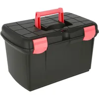 Covalliero Putzbox Arrezzo 40x25x24,5cm Schwarz/Fuchsia