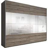 INOSIGN Schwebetürenschrank »Galaxy Breite 200,220 oder 270cm breit, Kleiderschrank, Wäscheschrank«, mit breiter Spiegelfront, INKLUSIVE kompletter Innenausstattung
