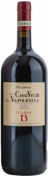 Valpolicella Classico Superiore DOC Casal Vegri Decannale Ca ́ La Bionda MAGNUM 2008