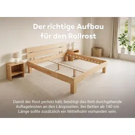Betten-ABC Madera XXL Rollrost aus Buchenholz 60 x 120 cm