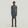 G-Star Washed Slim Rib Kleid Blau L