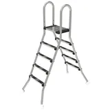 Caribia Poolleiter Edelstahl CARIBIC XXL Hochbeckenleiter Leiter Edelstahlleiter Treppe