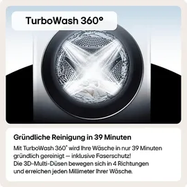 LG F4WX701YB Waschmaschine (11 kg, 1351 U/min)