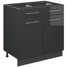 Vicco Schubladenschrank Fame-Line 80 x 80 x 82 cm Grau