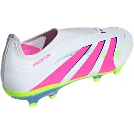 adidas Predator League Laceless MG/FG Herren Cloud White/Lucid Pink/Lucid Lemon 43 1/3