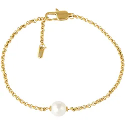 Edelstahlarmband VIVANCE "Perle", gold (goldfarben), Armbänder, Damen, Edelstahl