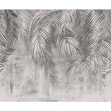 KOMAR Vliestapete Schwarz, Weiß, Sträucher, 300x250 cm,