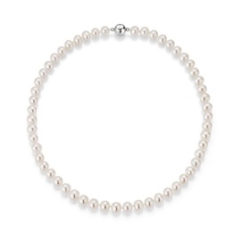 Firetti Perlenkette »Schmuck Geschenk Halsschmuck Halskette Perle«, 67445054-60 silberfarben-weiß