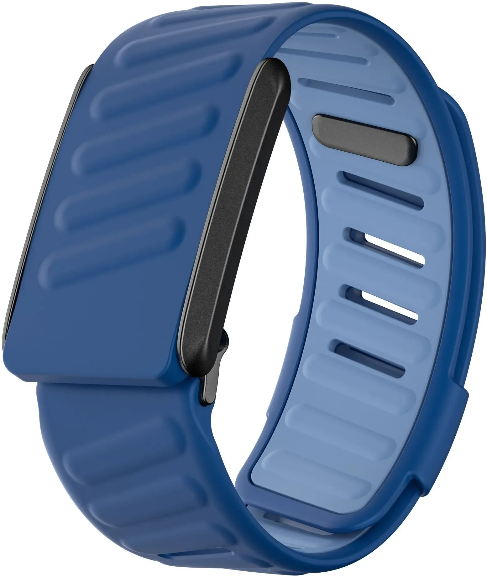 Strap-it Whoop 4.0 Armband Silikon 'Sport' für Whoop 4.0 - Duo Blau - Druckknopf Verschluss