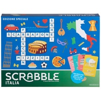 Mattel Games - Scrabble Italien - Sonderedition Kreuzwörter auch im Dialett für die ganze Familie - GGN24