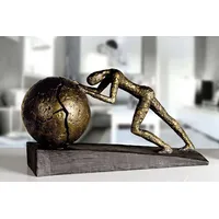 Casablanca modernes Design Skulptur Heavy Ball, Bronzefarben