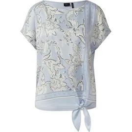 s.Oliver Blusenshirt mit U-Boot-Ausschnitt und Bindedetail Blau 38