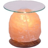 HIMALAYA SALT DREAMS Salzkristall Aromalampe »Natur«, mit Holzsockel, Höhe ca. 13 cm