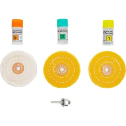BGS Polier-Sortiment für harte Metalle 7tlg. - 3991