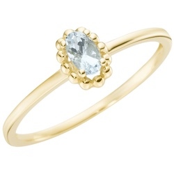 Luigi Merano Ring mit einem Edelstein, Gold 375 Ringe   Blau Damen 
