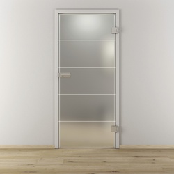 NOVADOORS Glasdrehtür »NOVA 582«, matt - transparent