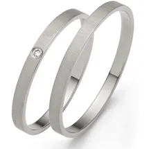 FIRETTI Trauring Schmuck Geschenk Gold 375 Hochzeit Ehering "LIEBE", Made in Germany, wahlweise mit oder ohne Brillant goldfarben|silberfarben 58